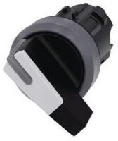 Knebelschalter, beleuchtbar, 22mm, rund, schwarz, weiß 3SU1032-2CF60-0AA0