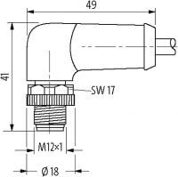 M12 Power St. 90° / Bu. 0° L-kod. 7000-P4261-P040750