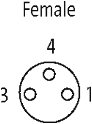 M8 Bu. 0° snap-in freies Ltg.-ende