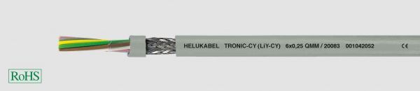 Daten- und Rechnerkabel TRONIC-CY 10x0,14 mm² Grau