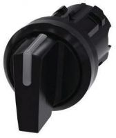 Knebelschalter, beleuchtbar, 22mm, rund, Kunststoff, schwarz 3SU1002-2BP10-0AA0