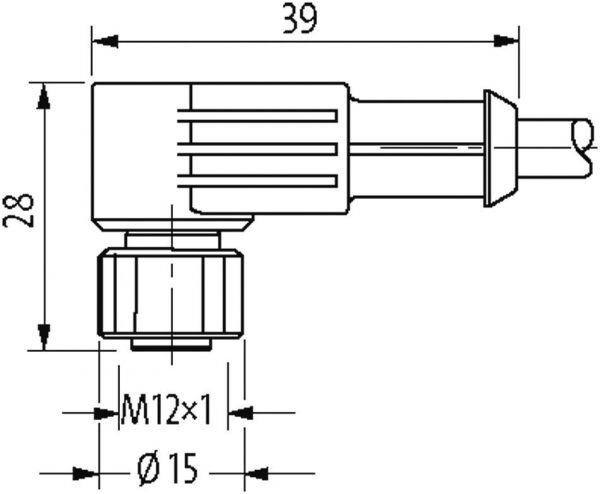 M12 St. 0° / M12 Bu. 90° V4A