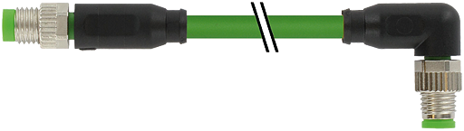 M8 St. 0° / M8 St. 90° A-kod. geschirmt