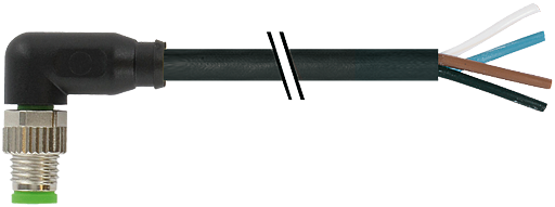 M8 St. 90° freies Ltg.-ende