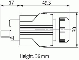 RJ45 Push Pull St. 0°/ RJ45 Push Pull St. 45° AIDA