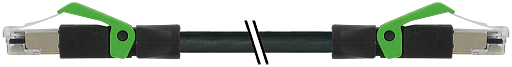 RJ45 St. 0° / RJ45 St. 0° geschirmt Ethernet