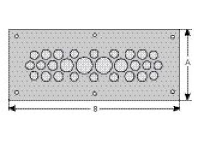 cablequick ® KDP 90/55 Kabeldurchführungsplatte, V4A