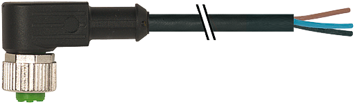 M12 Bu. 90° freies Ltg.-ende, 180°