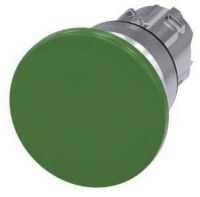 Pilzdrucktaster, 22mm, rund, grün, 40mm 3SU1050-1BD40-0AA0