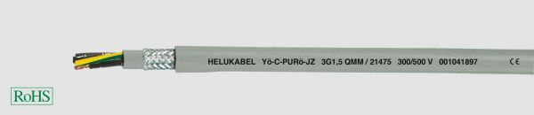 PUR-Steuerleitung Yö-C-PURö-OZ 2x1 mm² Grau