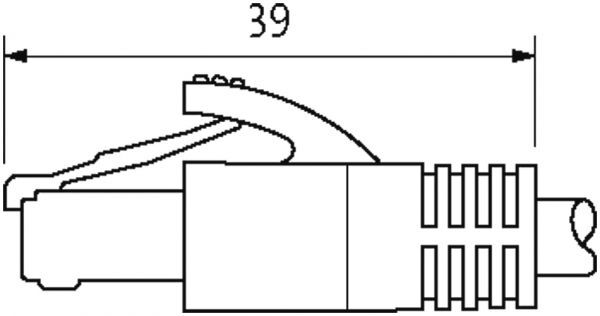 RJ45 St. 0°/RJ45 St. 0° Gigabit