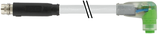 M8 St. 0° snap-in / M8 Bu. 90° snap-in LED