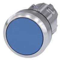Drucktaster, 22mm, rund, blau, Druckknopf 3SU1050-0AA50-0AA0