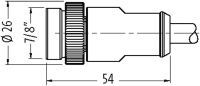 7/8'' (Mini) St. 0° freies Ltg.-ende 7700-A3001-UMB0150