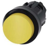 Drucktaster, 22mm, rund, gelb, Druckknop 3SU1000-0BB30-0AA0