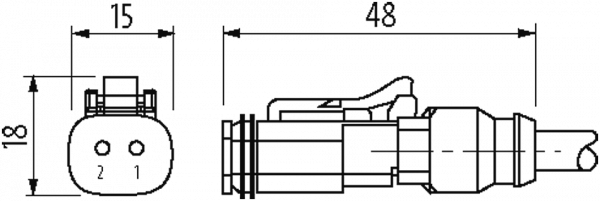 Ventilstecker MDC06-2s / MDC04-2p