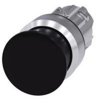 Pilzdrucktaster, 22mm, rund, schwarz, 30mm 3SU1050-1AD10-0AA0