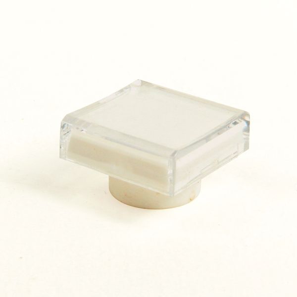 800B 16 mm Push-Button White Sq Lens Cap