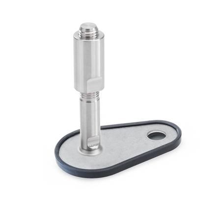 EDELSTAHL-STELLFUß MIT BEFESTIGUNGSLASCHE