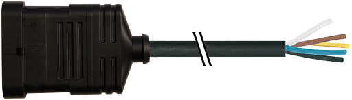 Ventilstecker SuperSeal Bu 6-pol. freies Ltg.-ende