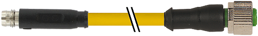 M8 St. 0° snap-in / M12 Bu. 0° schraubb.