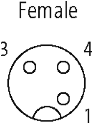 M12 Bu. gew. mit LED freiem Leitungsende V2A