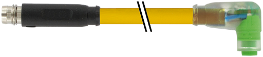 M8 St. 0° snap-in / M8 Bu. 90° snap-in LED