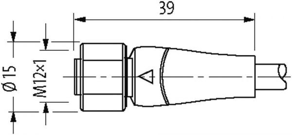 M12 Bu. 0° freies Ltg.-ende F&B Pro