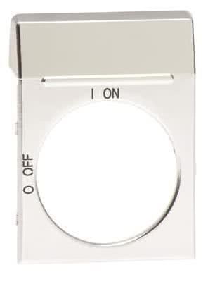ABB OPS2 Blanco-Schild silber f. OPS2
