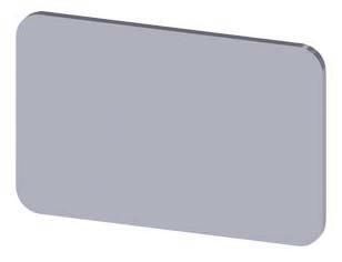 Bezeichnungsschild 17,5x27mm, Schild silber, ohne Aufschrift