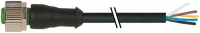 M12 Bu. 0° freies Ltg.-ende 7000-12241-7320060