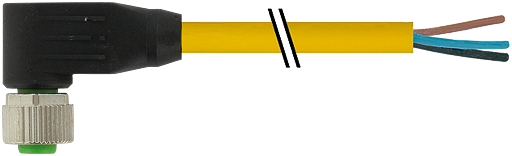 M12 Bu. 90° freies Ltg.-ende