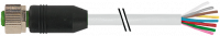 M12 Bu. 0° freies Ltg.-ende 7000-17041-2921300