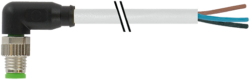 M8 St. 90° freies Ltg.-ende