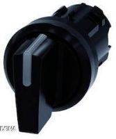 Knebelschalter, beleuchtbar, 22mm, rund, Kunststoff, schwarz 3SU1002-2BL10-0AA0