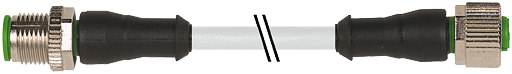 M12 St. 0° / M12 Bu. 0° V4A