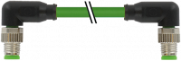 M8 St. 90° / M8 St. 90° A-kod. geschirmt 7000-89771-7910100