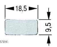 Bezeichnungsschild für 3SB2 Symbol: *BEWEGUNG PFEILRICHTUNG*