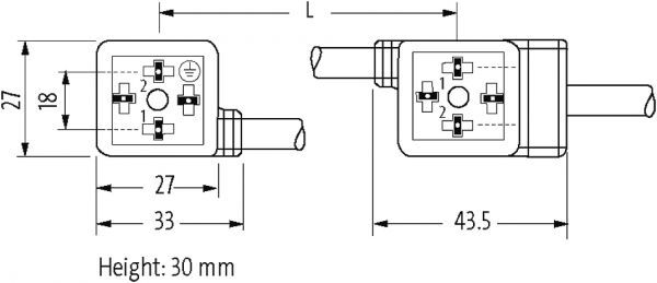 MSUD DVS BF A 18mm freies Ltg.-ende V4A