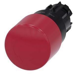 Not-Halt-Pilzdrucktaster, 22mm, rund, rot, 30mm, Drehentriegelung