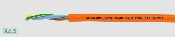 PVC-Steuerleitung UL/CSA H05VV-F/SJT 3G15 AWG (1,65 mm²) Gelb