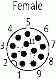 M12 Bu. 0° geschirmt freies Ltg.-ende V4A