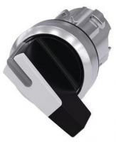 Knebelschalter, beleuchtbar, 22mm, rund, schwarz, weiß 3SU1052-2CC60-0AA0