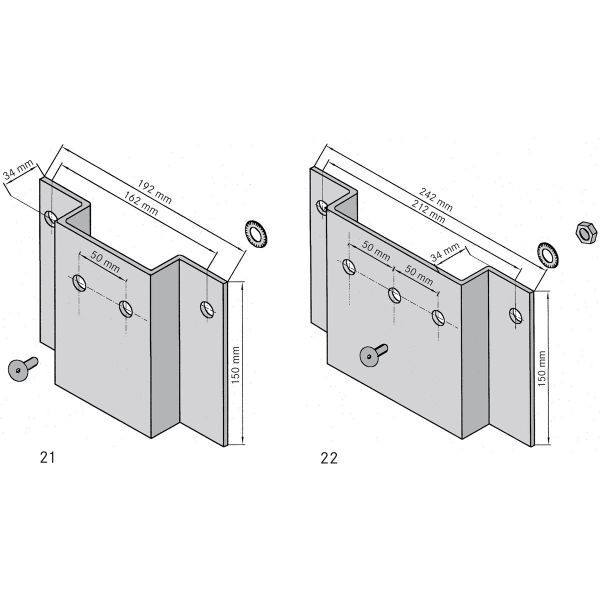 MONTAGEPLATTEN MKK 21