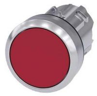 Drucktaster, 22mm, rund, rot, Druckknopf 3SU1050-0AB20-0AA0