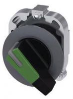 Knebelschalter, beleuchtbar, 30mm, rund, Metall, matt, grün 3SU1062-2EC40-0AA0