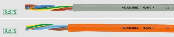 PVC-Steuerleitung H05VV-F 3G1 mm² Orange