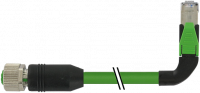 M12 Bu. 0° D-kod. / RJ45 90° links geschirmt 7000-44657-7961000