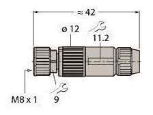 Turck Rundsteckverbinder M8x1 HA5131-0