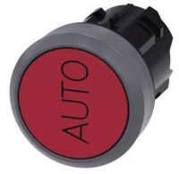 Drucktaster, 22mm, rund, rot, Beschriftung: Auto 3SU1030-0AB20-0AQ0